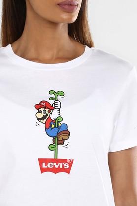 Buy LEVIS White Womens Mario Printed T Shirt Shoppers Stop