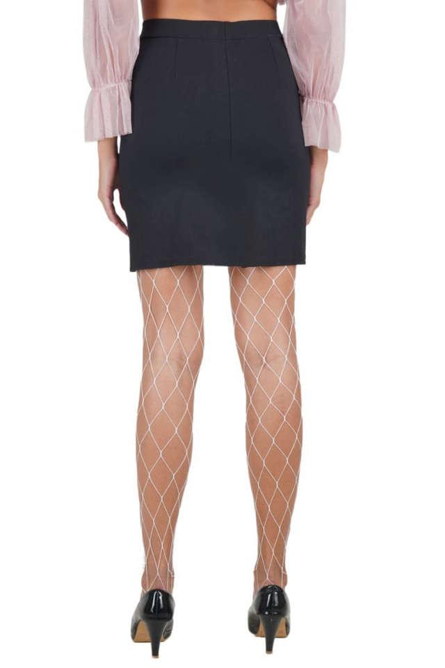 Women Fishnet Mesh See Through Footless Stretchy Tights Pant Stockings