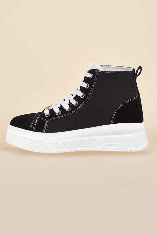 Girls black canvas clearance shoes