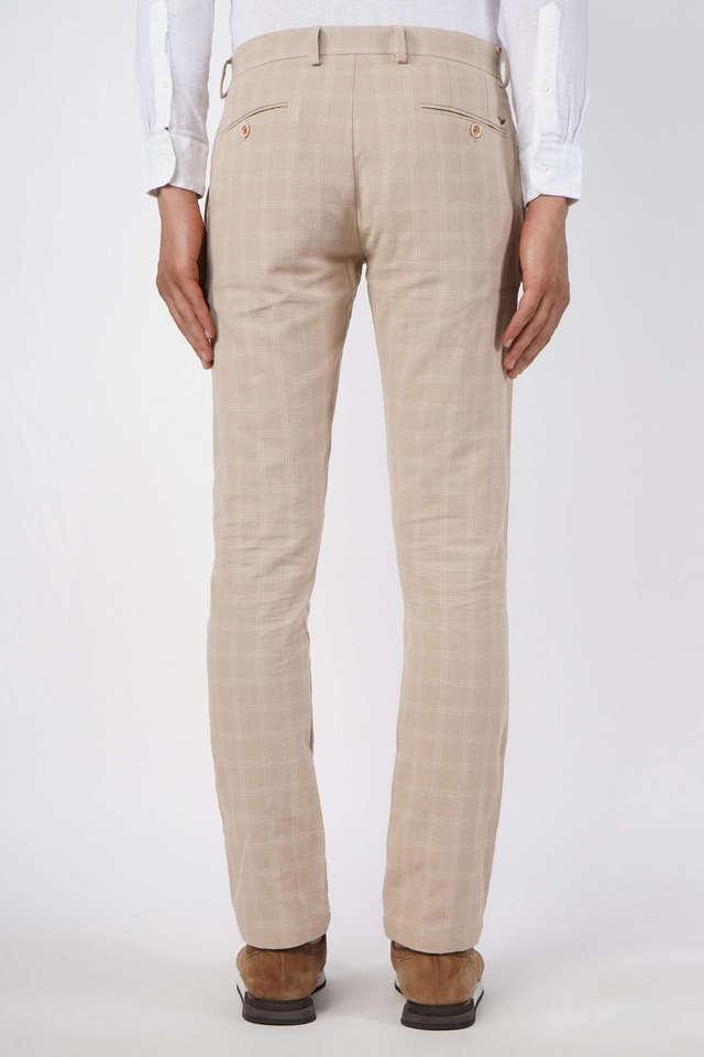 Linen trousers Relaxed Fit  Light beige  Men  HM IN