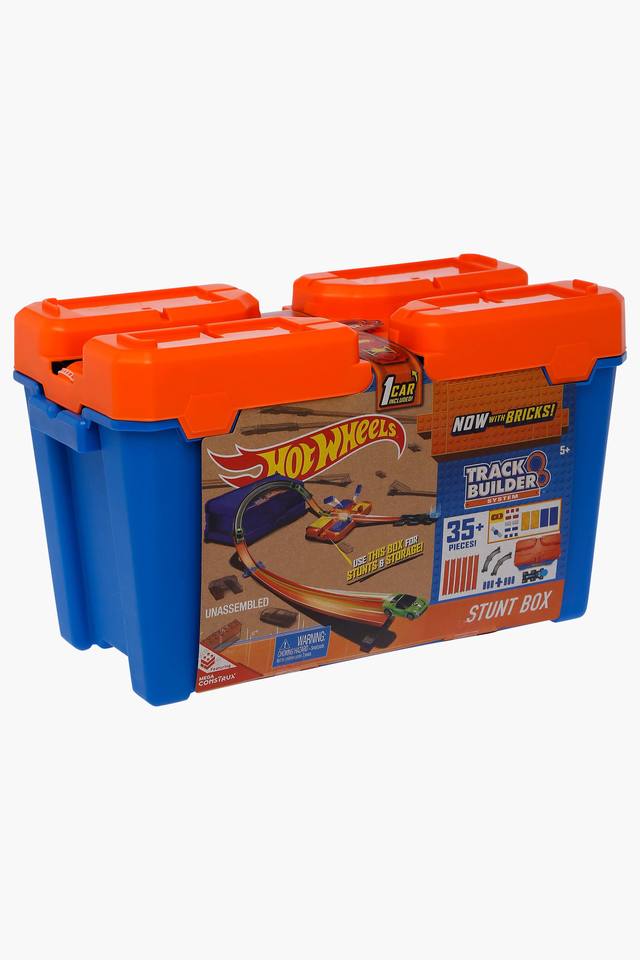 Hot wheels track cheap builder system stunt box