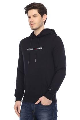 Tommy hilfiger black hoodie hot sale mens