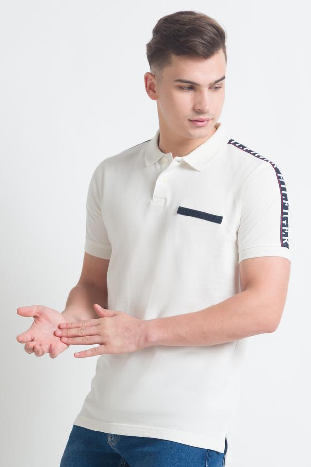 Tommy Hilfiger Men's Slim Fit Polo Shirt (Small, Black) at  Men's  Clothing store