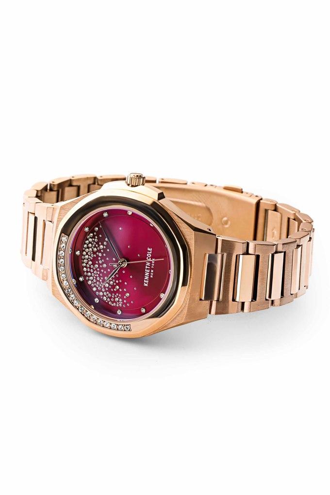 Buy KENNETH COLE Womens 36 mm Berry Dial Stainless Steel