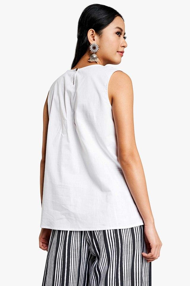 GLOBAL DESI -  White Tops & Blouses - Main