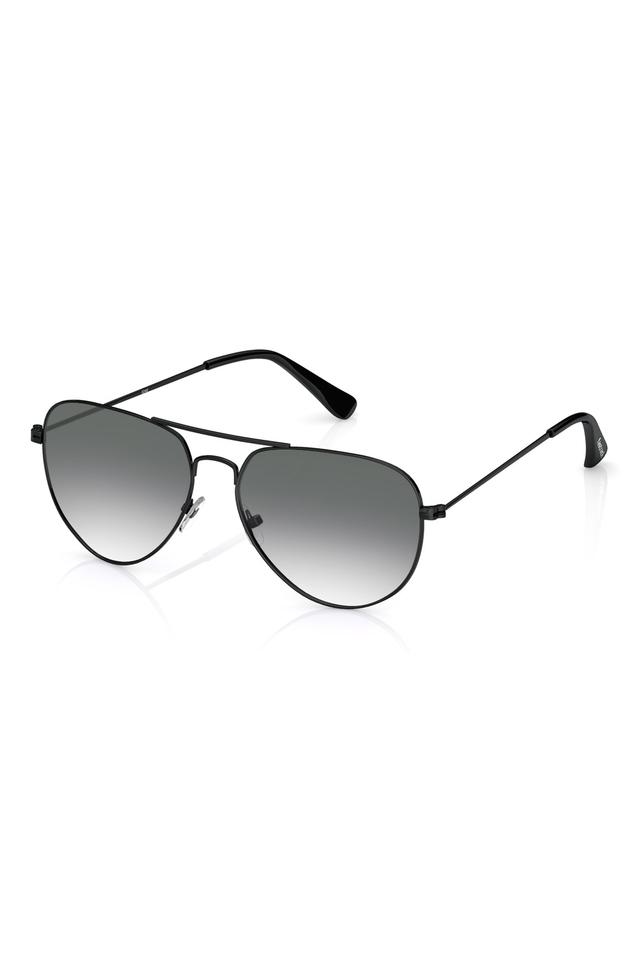 Buy Fastrack Black Aviator Sunglasses (M165SL38GV) Online