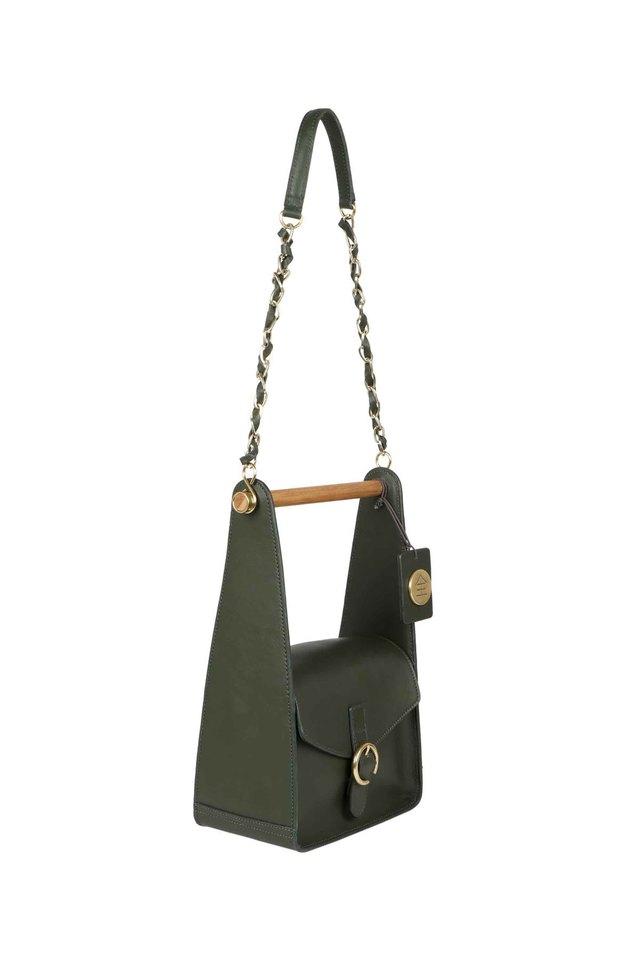 Buy Green Ee Elsa Satchel Online - Hidesign