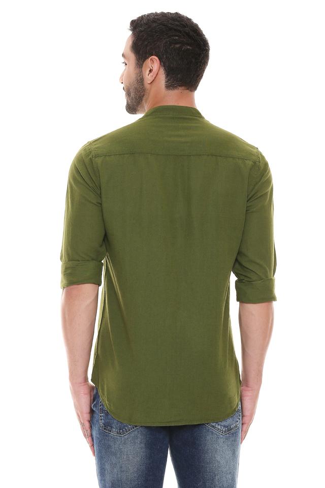 Leaf green hot sale shirt