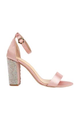 Buy CATWALK Pink Womens Embellished Heel Sandals Shoppers Stop