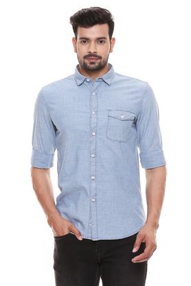 LOUIS PHILIPPE JEANS - Feather Grey Casual Shirts - 2