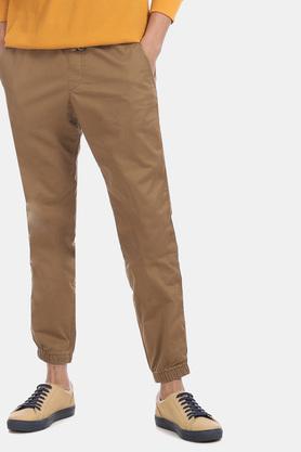 Buy Brown Printed Pocket Knitted Men Jogger Online in India Beyoung