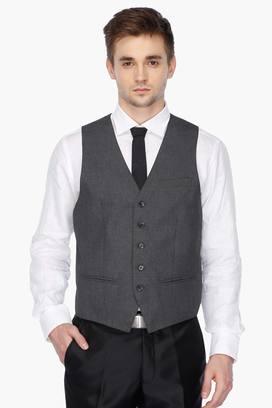 Buy ARROW Mens Slub Waistcoat Shoppers Stop