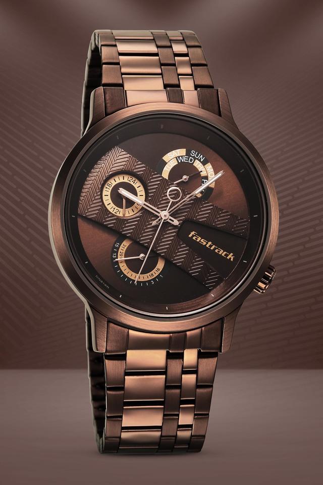 Fastrack watches gold colour sale