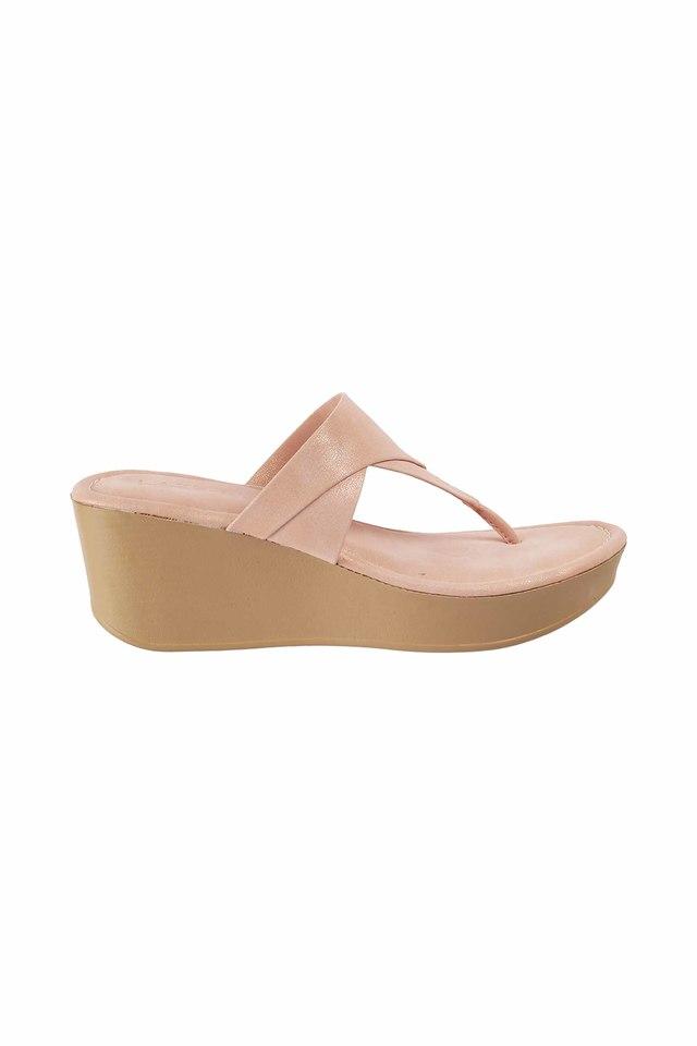 Fabric Round Toe Slipon Womens Sandals