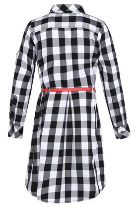 Girls tartan 2024 shirt dress