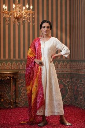 Chikankari on sale anarkali kurta