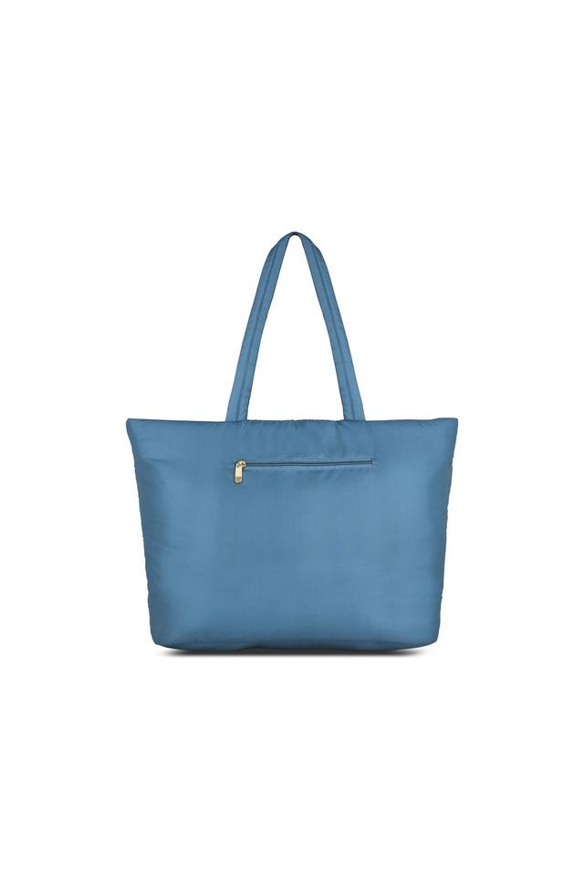 Buy Caprese Tiril Zipper Closure Faux Leather Womens Casual Satchel Handbag(BLUE,  SMALL) at Amazon.in