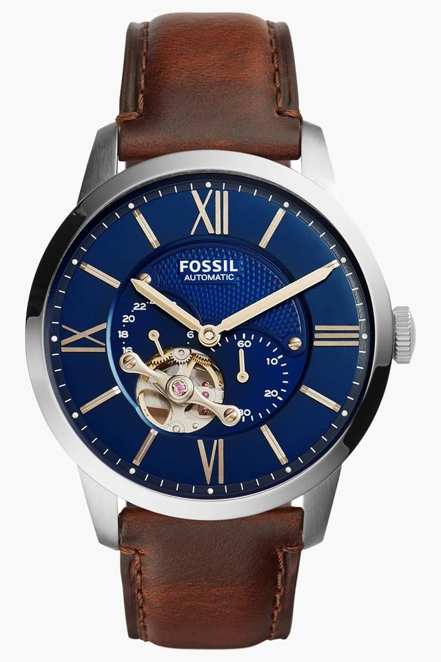 Buy Fossil Men Leather Grant Analog Off-White Dial Watch-Me3099, Band  Color-Brown at Amazon.in