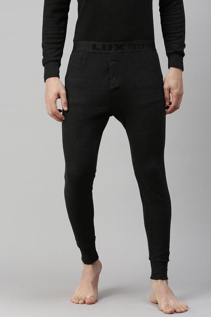 Buy Lux Cottswool Men Black Solid Cotton Blend Pack Of 2 Thermal Pants  Online at Best Prices in India - JioMart.