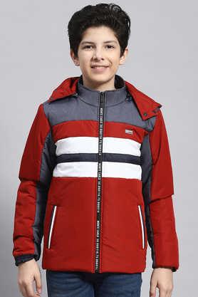 Buy MONTE CARLO Solid Blended Regular Fit Boys Jacket Shoppers Stop