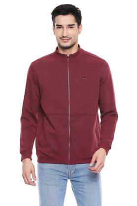 Mens funnel neck zip cheap through sweatshirt