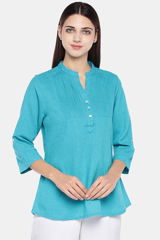 teal color tops for womens