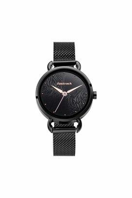 Fastrack 6078sm06 black women's watch sales