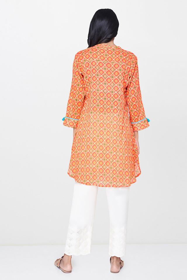 global desi orange tunic