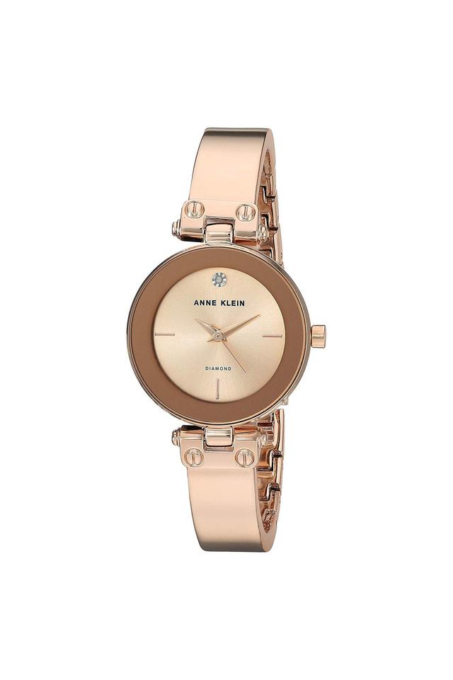 Anne Klein New York Analogue Women's Watch (Rose Gold Dial Rose Gold  Colored Strap) : Anne Klein: Amazon.in: Fashion