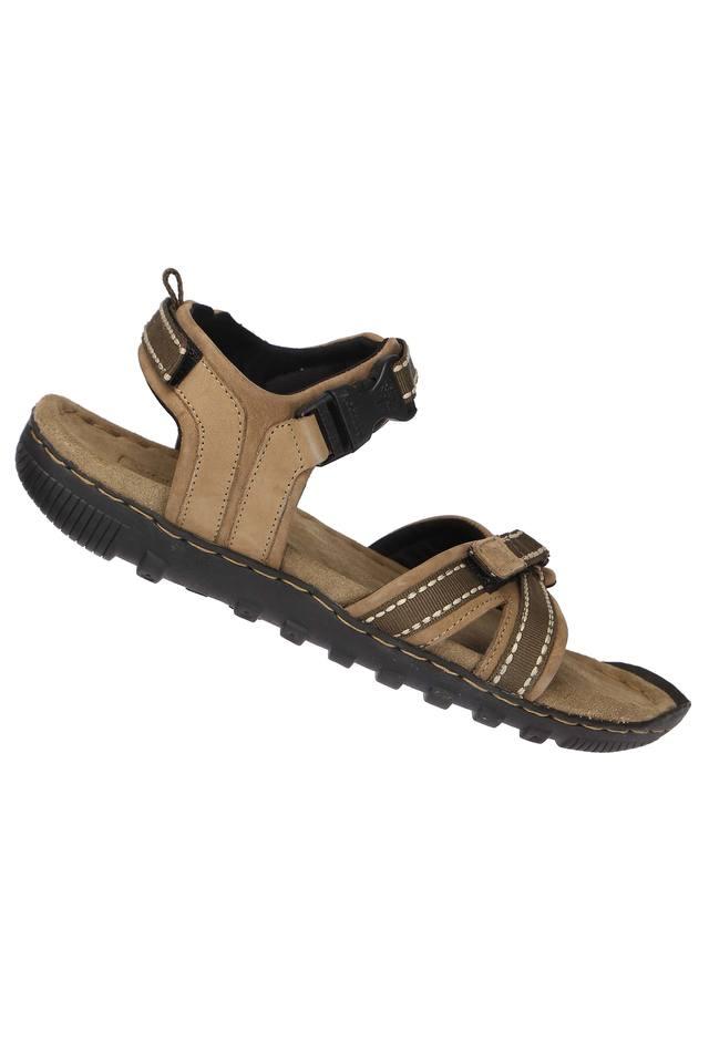 Mens Synthetic Suede Velcro Closure Sandals