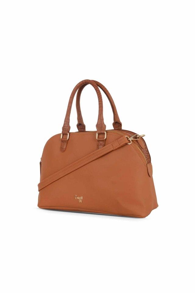 Tan on sale satchel handbag