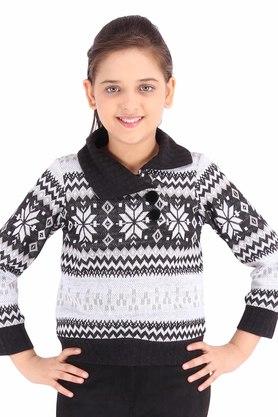 Girls black sweater sales