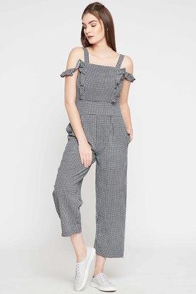 Half store shoulder jumpsuit