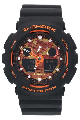 mens orange g shock watch