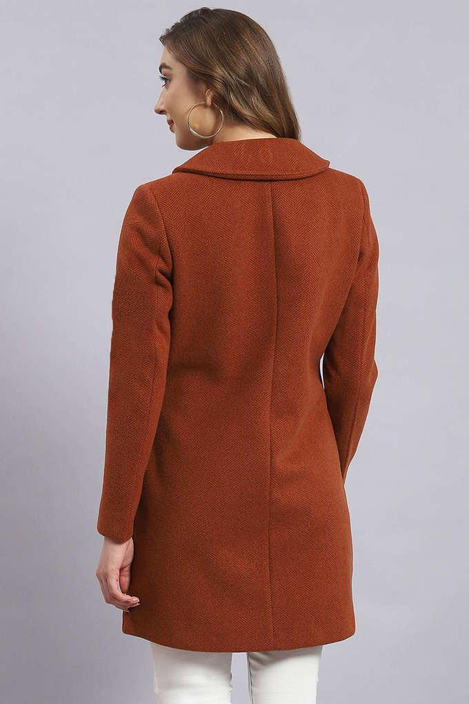 Womens cheap rust coat