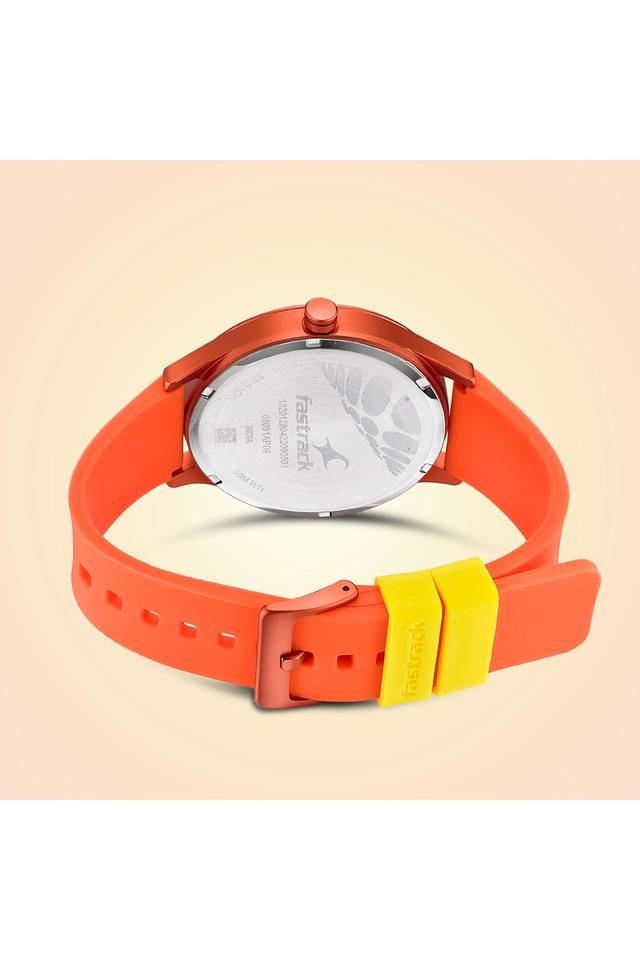 Fastrack yellow best sale dial watch