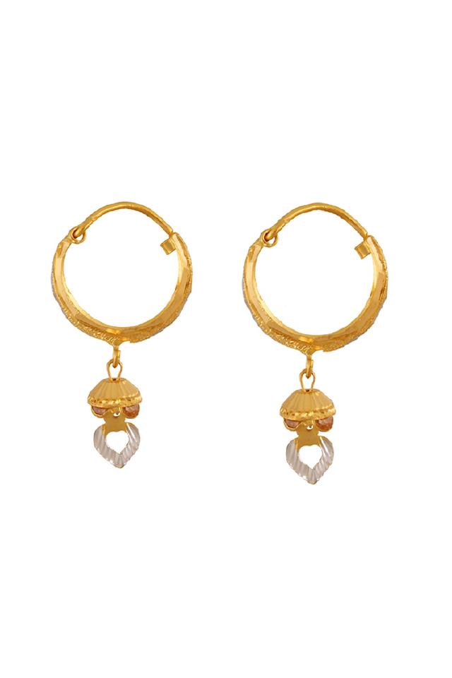 Three Tone Hoop Earrings in 9ct Yellow, White & Rose Gold