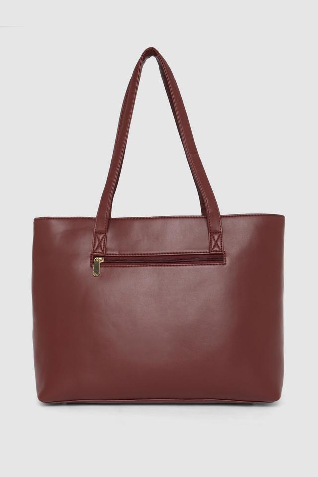 Faux leather tote with zipper new arrivals