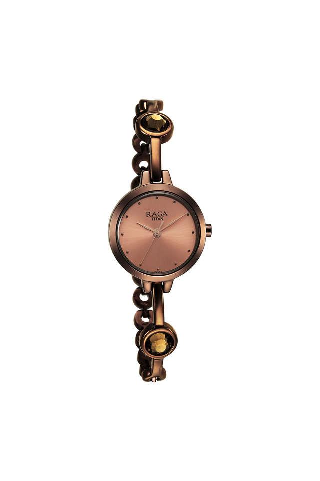 Titan raga viva rose hotsell gold dial analog watch