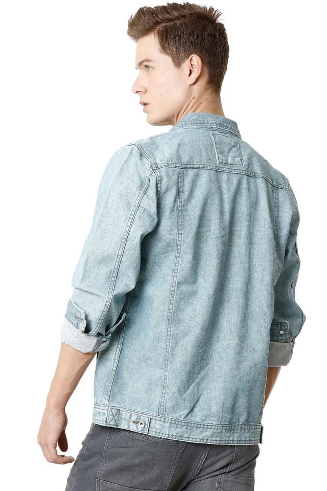 Men Light Blue Denim Jackets Slim Casual Denim Coats New Male High Quality  Cotton Thicker Winter