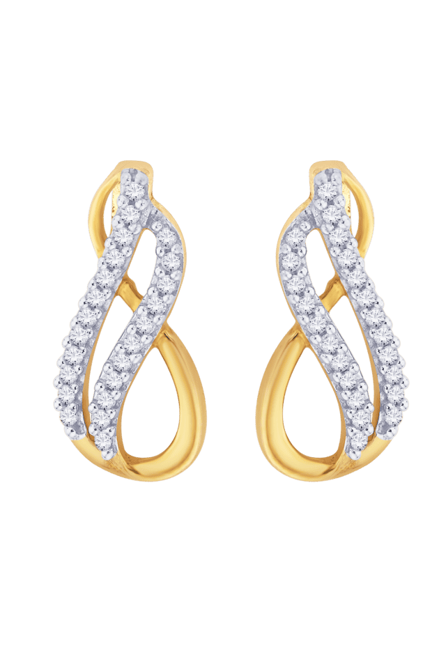 Daisy Floral Design 18k Solid Yellow Gold and Diamond Earrings Pair – Bel  Artiste Jewelry