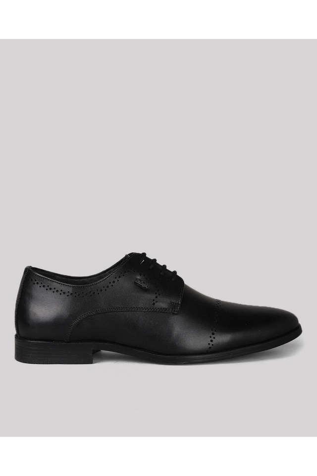 Buy LEE COOPER Black Leather Regular Lace Up Men s Formal Shoes Shoppers Stop