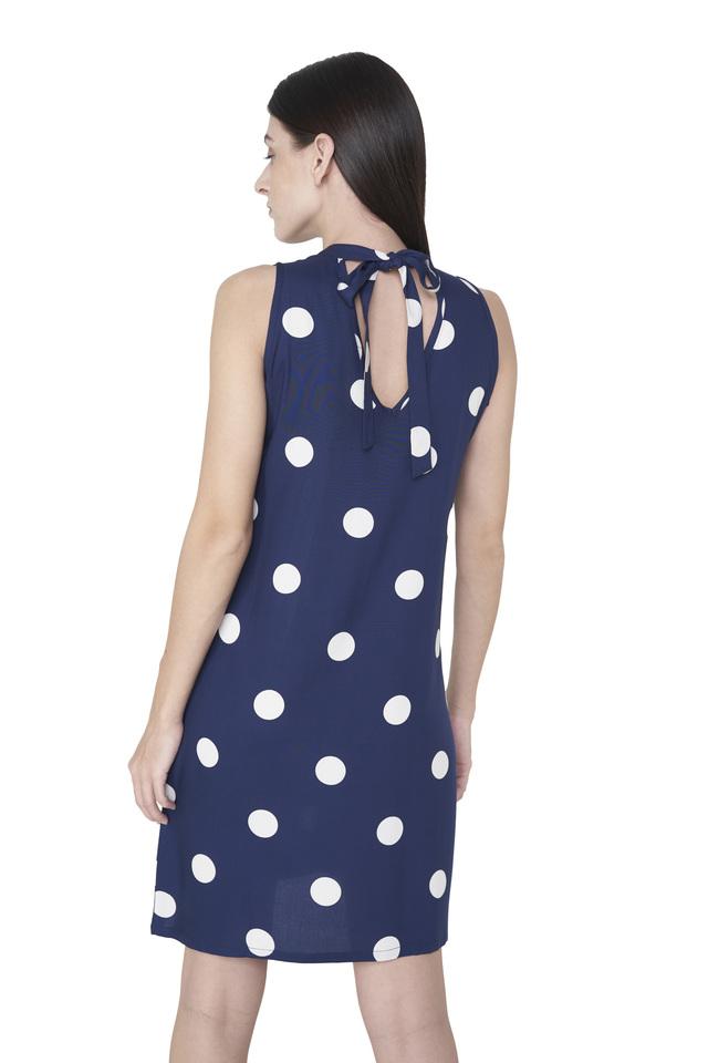 Navy polka shop dot shift dress