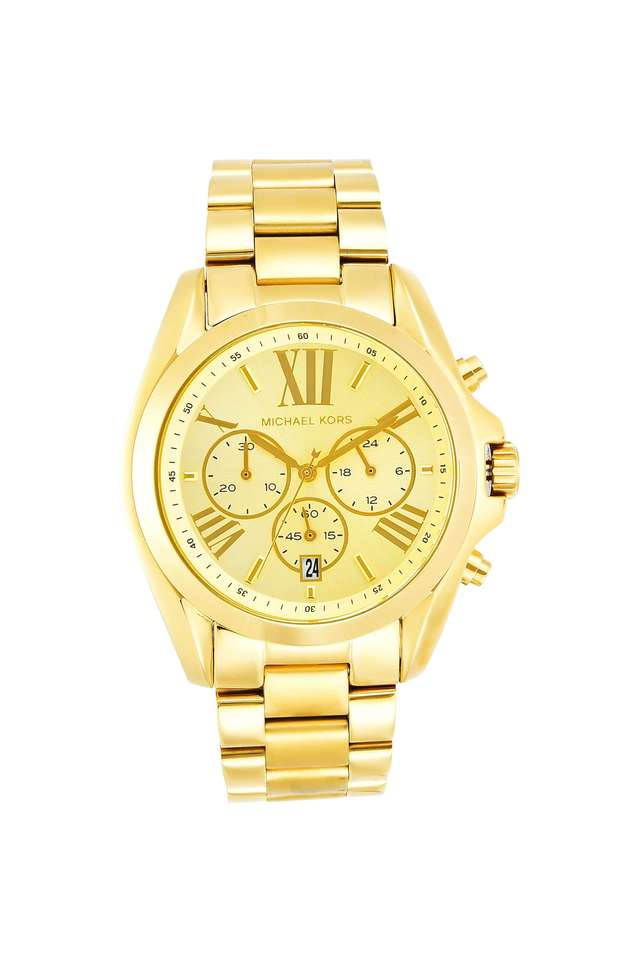 Buy MICHAEL KORS Womens Bradshaw Gold Dial Stainless Steel