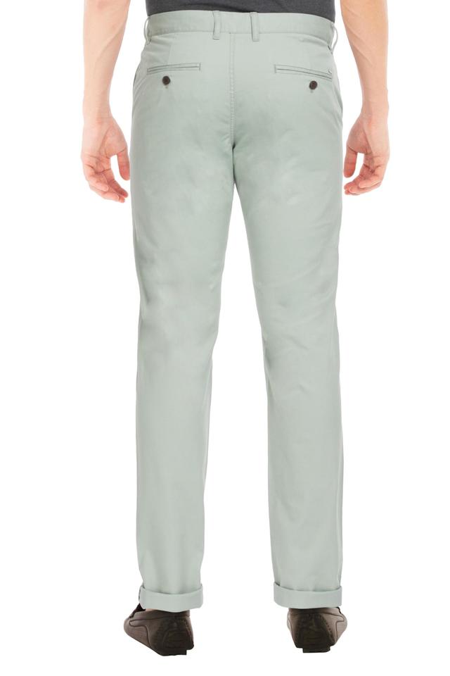 Buy INDIAN TERRAIN Sky Blue Mens Brooklyn Fit Solid Casual Trousers   Shoppers Stop