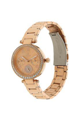 Buy TITAN Womens Rose Gold Copper Dial Stainless Steel Analogue