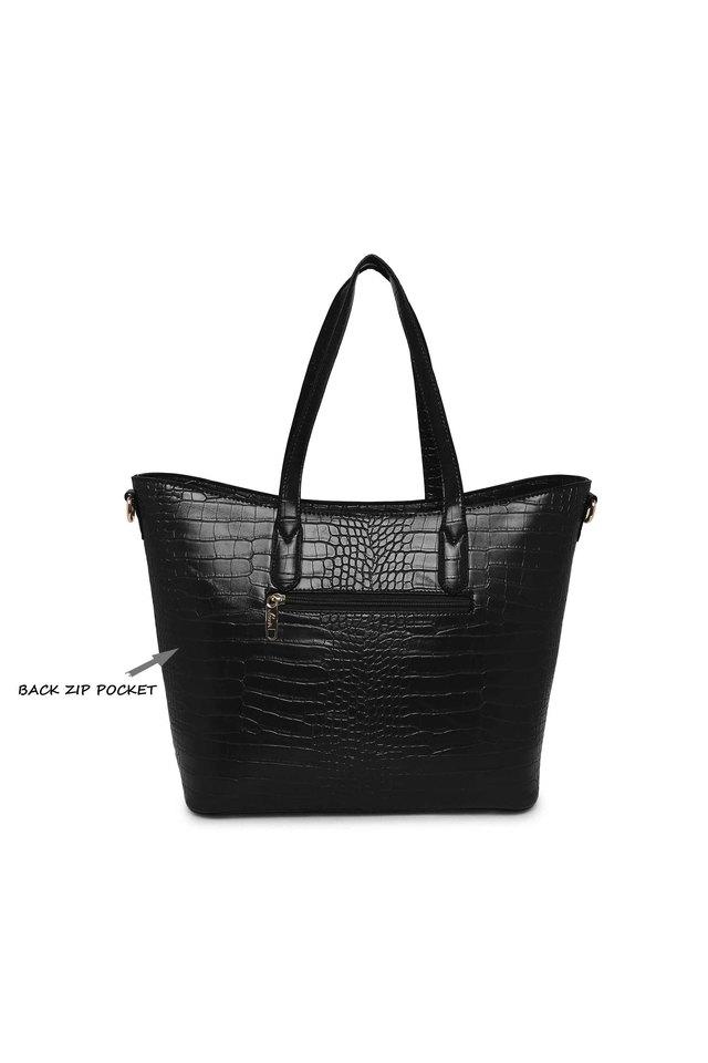 Leather Tote Bag | Black – Vellaire