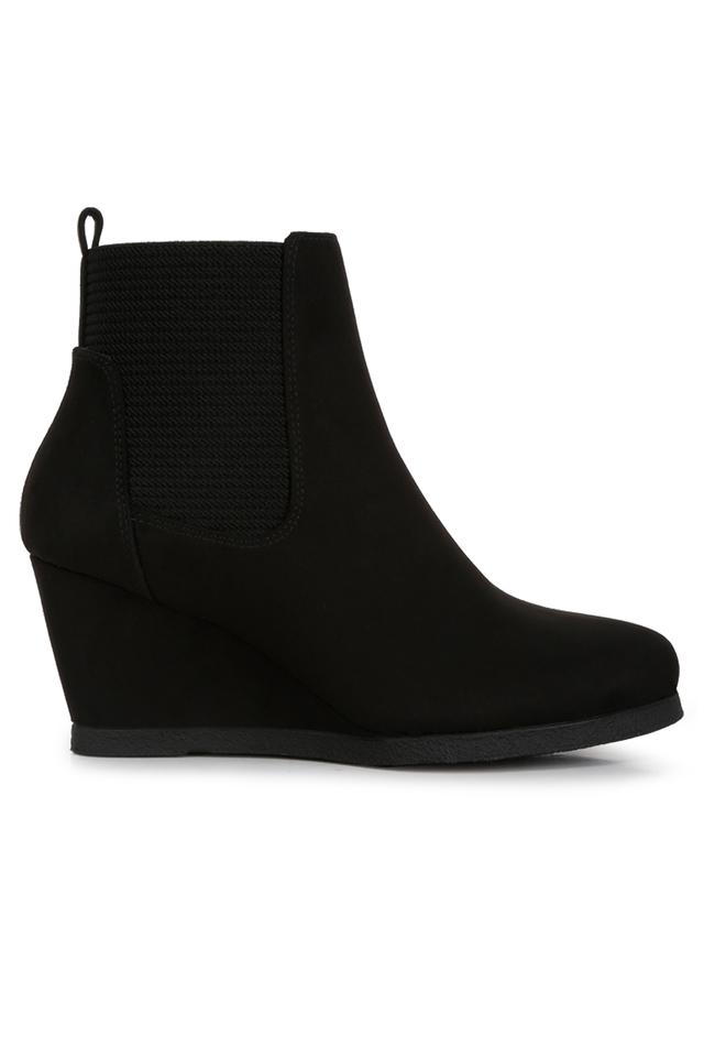 Girls wedge heel clearance boots