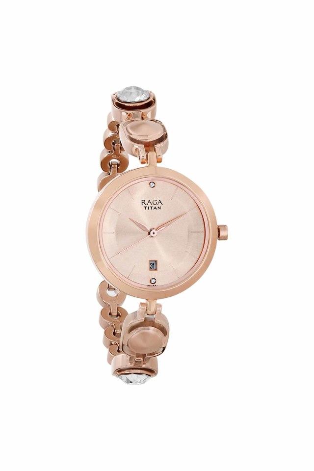 Buy TITAN Womens Raga Viva 2 Rose Gold Copper Dial Brass