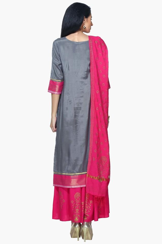 Buy AURELIA Womens Embroidered Palazzo Suit Shoppers Stop